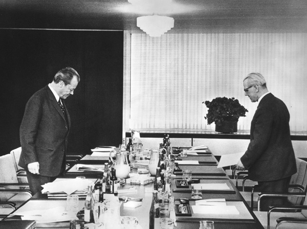 Willy Brandt und Willi Stoph in Erfurt (19. März 1970)